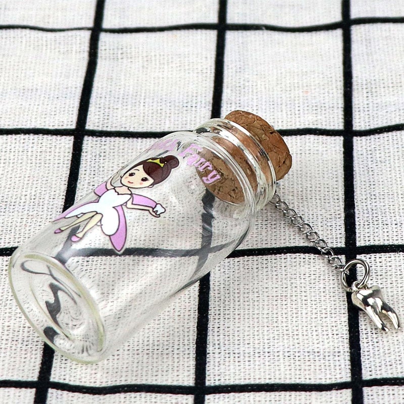 Malihome Beautiful Tooth Box, Glass Tooth Holders for Lost Teeth, Keepsake for Kids - Image 2